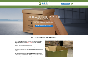 ALA Recycling Industries- buying and selling of used Gaylord boxes
