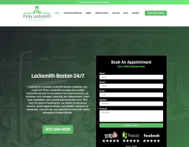 Picky Locksmith Boston mobile locksmith service van in Boston MA