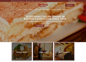 Terramia Ristorante is an Italian restaurant in Boston’s North End serving authentic Northern and Southern Italian cuisine since 1993